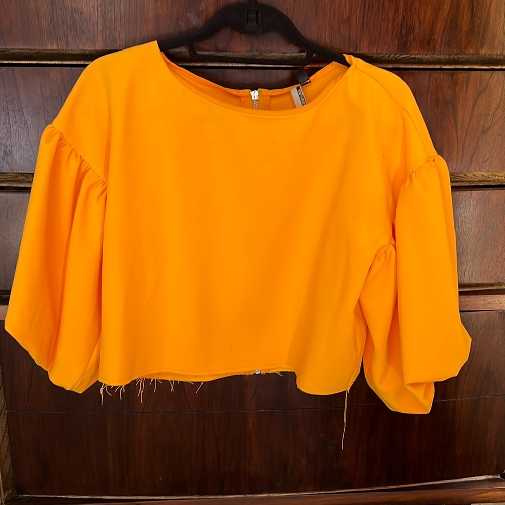 TopShop Yellow Sunburst Top